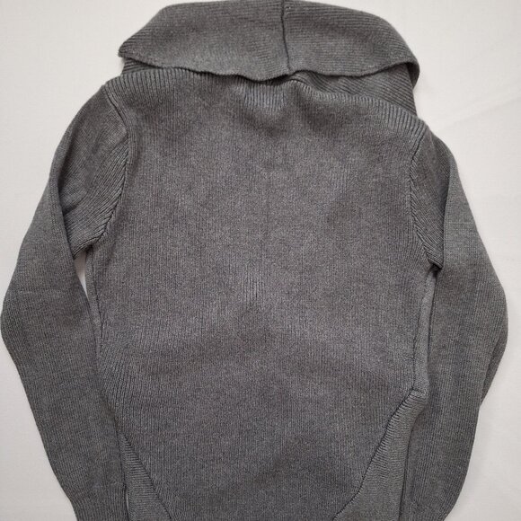 Carmen Marc Valvo Grey Open Cardigan - Picture 2 of 6